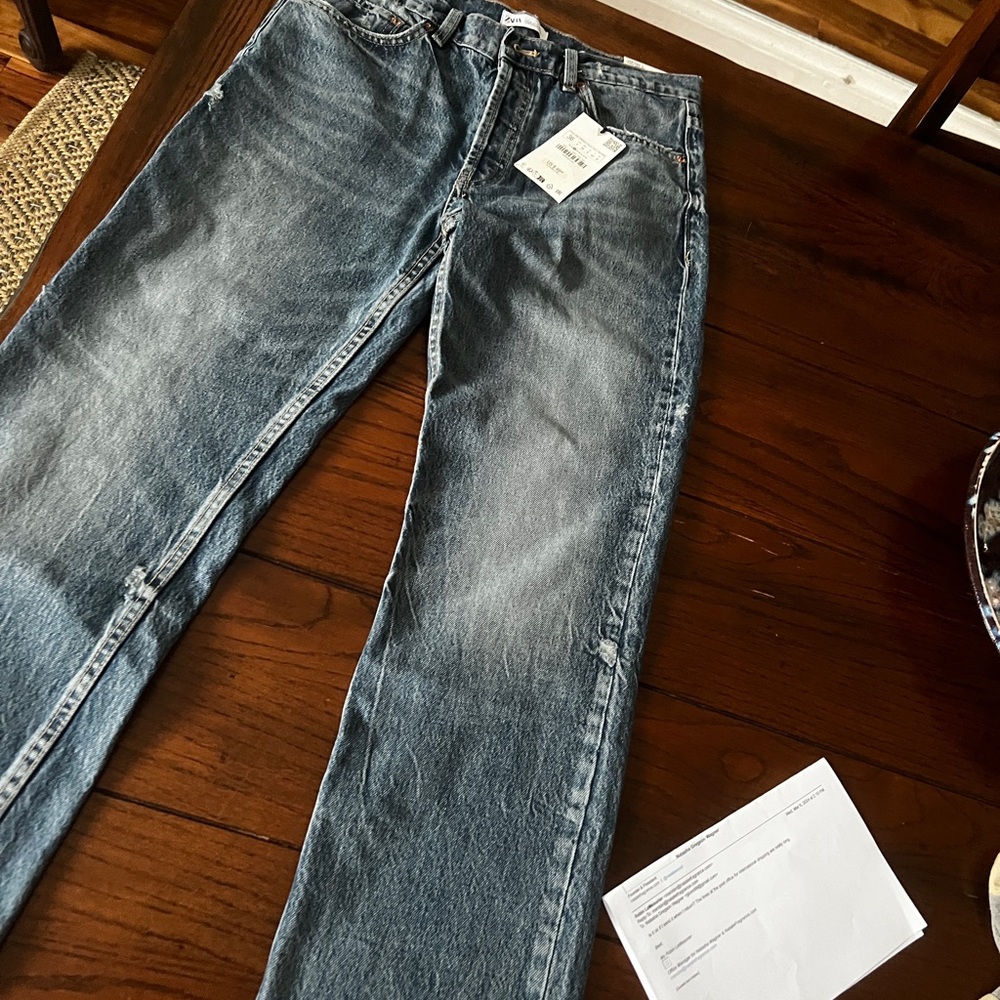 Zara Midrise boyfriend cut jeans - Picture 3 of 7